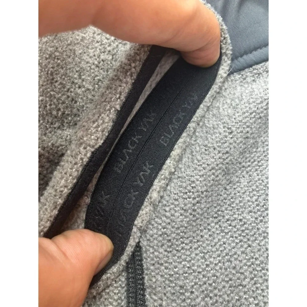 Black Yak Alpine Club Fleece Jacket Grey Great For Mountaineering &Outdoor Sz Lg